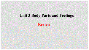 季七年級(jí)英語(yǔ)上冊(cè) Unit 3 Body Parts and FeelingsReview課件 （新版）冀教版