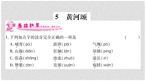 七年級語文下冊 第2單元 5 黃河頌習(xí)題課件 新人教版