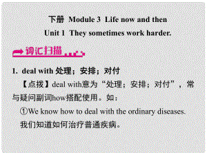 浙江省嘉興市秀洲區(qū)九年級(jí)英語下冊(cè) Module 3 Unit 1 They sometimes work harder課件 （新版）外研版