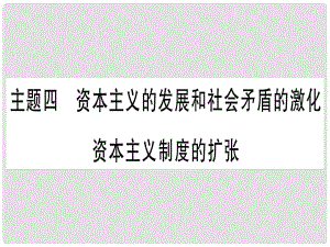 中考?xì)v史總復(fù)習(xí) 第一篇 考點(diǎn)系統(tǒng)復(fù)習(xí) 板塊4 世界古、近代史 主題四 資本主義的發(fā)展和社會(huì)矛盾的激化 資本主義制度的擴(kuò)張（精練）課件