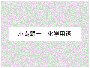 九年級(jí)化學(xué)上冊(cè) 小專(zhuān)題1 化學(xué)用語(yǔ)作業(yè)課件 （新版）新人教版