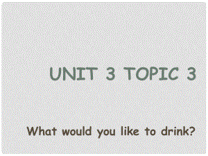 云南省丽江市永胜县永北镇中学英语七年级英语上册 Unit 3 Topic 3《What would you like to drink》Section B 课件 仁爱版