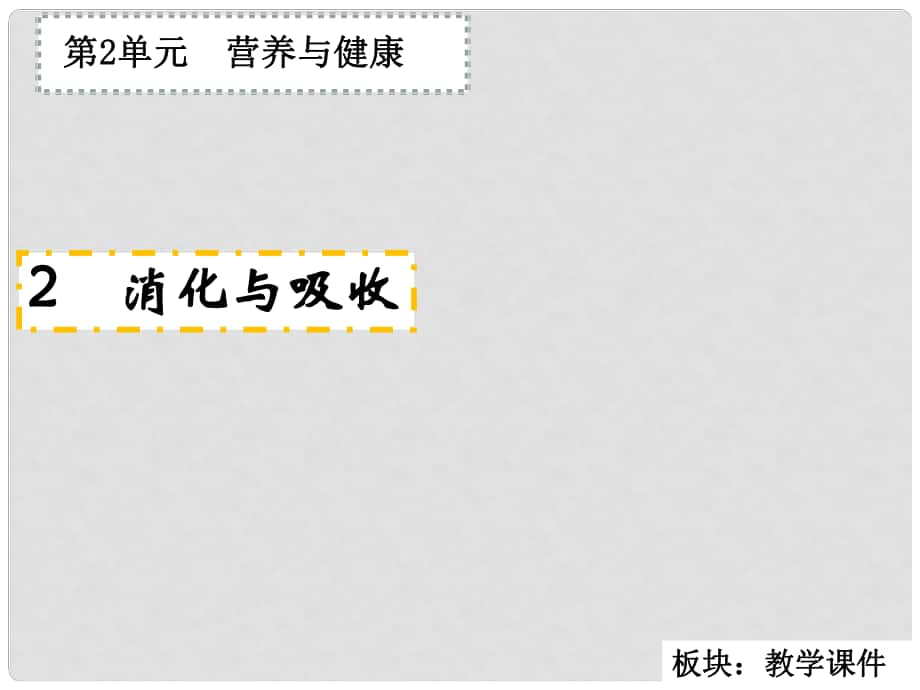 六年级科学上册 2.2 消化与吸收课件2 湘教版_第1页