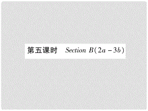 九年級英語全冊 Unit 13 We’re trying to save the earth（第5課時(shí)）Section B（2a3b）作業(yè)課件 （新版）人教新目標(biāo)版