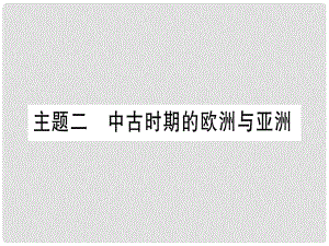 中考?xì)v史準(zhǔn)點(diǎn)備考 板塊四 世界古、近代史 主題二 中古時期的歐洲與亞洲課件 新人教版