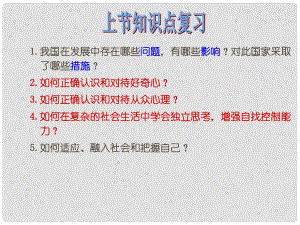 九年級道德與法治上冊 第二單元 走進社會大課堂 第4課 關注社會發(fā)展變化 第2框 生活在信息化社會課件 魯人版六三制