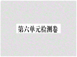 七年級(jí)語(yǔ)文上冊(cè) 第六單元檢測(cè)卷習(xí)題課件 新人教版1