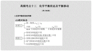 高考化學(xué)二輪復(fù)習(xí) 高頻考點(diǎn)精講 高頻考點(diǎn)13 化學(xué)平衡狀態(tài)及平衡移動(dòng)課件