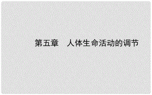 山東省濟南市中考生物 第三單元 生物圈中的人 第五章 人體生命活動的調(diào)節(jié)課件