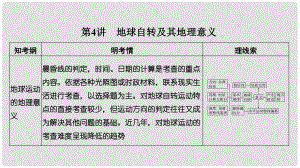 高考地理一輪復(fù)習(xí) 第一單元 宇宙中的地球 第4講 地球自轉(zhuǎn)及其地理意義課件 湘教版