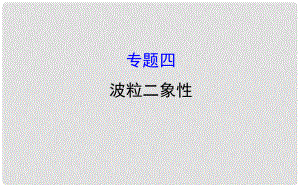 高中物理 模塊復(fù)習(xí)課 專題四課件 教科版選修35