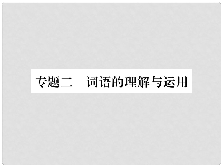 八年級語文上冊 專題2 詞語的理解與運用習題課件 新人教版_第1頁