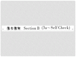 八年級(jí)英語(yǔ)上冊(cè) Unit 7 Will people have robots（第5課時(shí)）Section B（3aSelf Check）習(xí)題課件 （新版）人教新目標(biāo)版