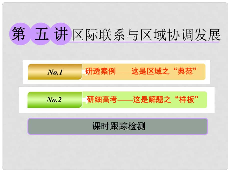 高考地理一輪復習 第三部分 第二章 區(qū)域可持續(xù)發(fā)展——析其因、究其理、想其法 第五講 區(qū)際聯(lián)系與區(qū)域協(xié)調發(fā)展課件_第1頁