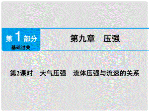 廣東省深圳市中考物理總復習 第九章 壓強第2課時課件