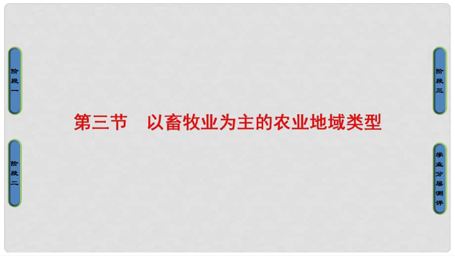 高中地理 第三章 農(nóng)業(yè)地域的形成與發(fā)展 第3節(jié) 以畜牧業(yè)為主的農(nóng)業(yè)地域類型課件 新人教版必修2_第1頁