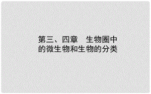 山東省濟南市中考生物 第二單元 多彩的生物世界 第三、四章課件