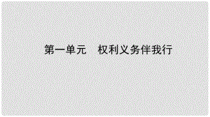 中考政治總復(fù)習(xí) 基礎(chǔ)知識梳理 八下 第一單元 權(quán)利義務(wù)伴我行課件