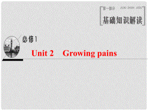 高三英語一輪復(fù)習(xí) Unit 2 Growing pains課件 牛津譯林版必修1