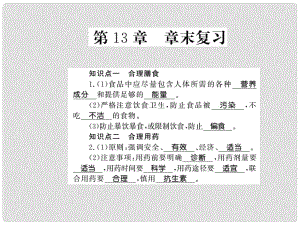 七年級生物下冊 第13章 健康地生活整理與復(fù)習(xí)課件 （新版）北師大版