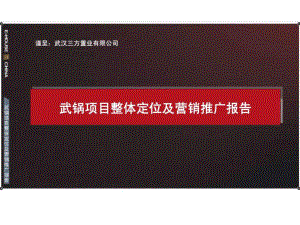 武汉三方置业有限公司武锅项目整体定位及营销推广报告