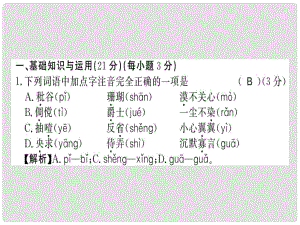 七年級語文上冊 期末習(xí)題課件 新人教版2