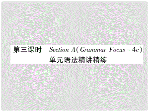 九年級英語全冊 Unit 6 When was it invented（第3課時）Section A（Grammar Focus4c）作業(yè)課件 （新版）人教新目標版