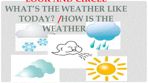 五年級(jí)英語下冊(cè) unit 5 what’s theweather like today課件2 陜旅版