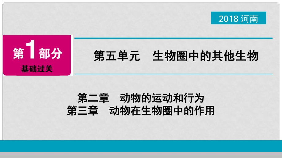 河南省中考生物總復(fù)習(xí) 第1部分 第5單元 第2章 第3章 動(dòng)物的運(yùn)動(dòng)和行為、動(dòng)物在生物圈中的作用課件_第1頁(yè)