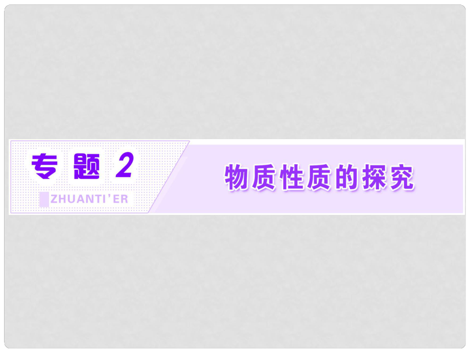 高中化學 專題2 物質(zhì)性質(zhì)的研究 課題1 海帶中碘元素的分離及檢驗課件 蘇教版選修6_第1頁