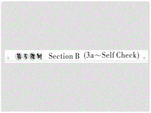 八年級英語上冊 Unit 6 I’m going to study computer science（第5課時）Section B（3aSelf Check）習(xí)題課件 （新版）人教新目標版