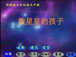 二年级语文下册 数星星的孩子1课件 浙教版