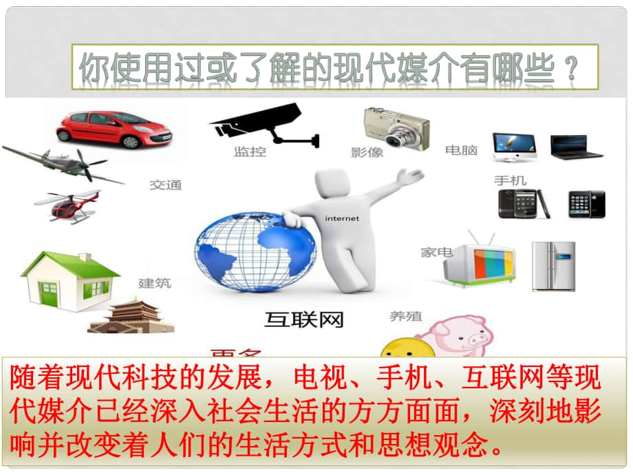 九年級道德與法治上冊 第二單元 走進(jìn)社會(huì)大課堂 第4課 關(guān)注社會(huì)發(fā)展變化 第2框生活在信息化社會(huì)課件 魯人版六三制_第1頁