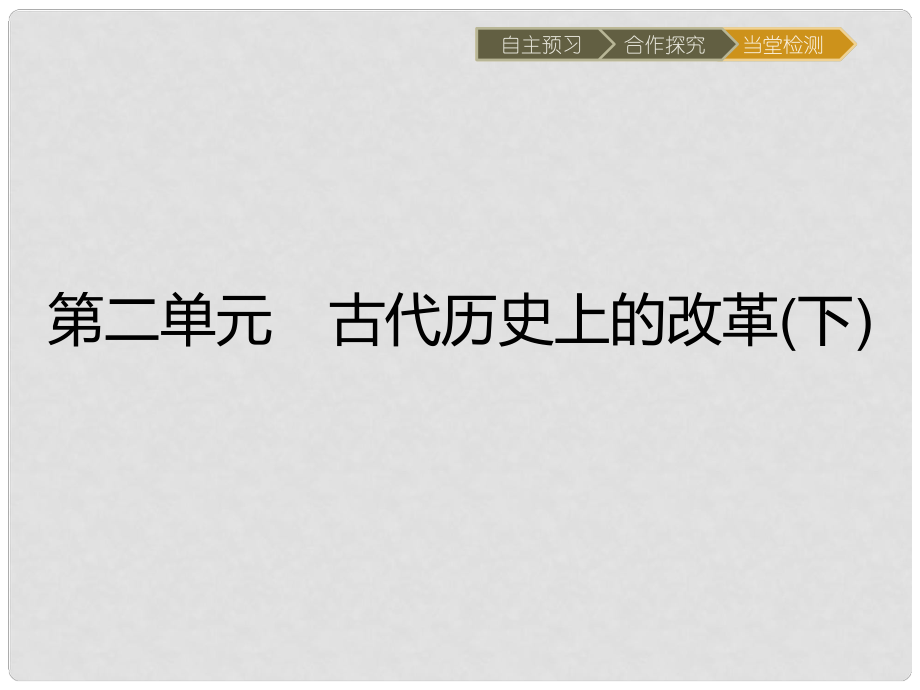 高中歷史 第二單元 古代歷史上的改革(下) 第3課 戰(zhàn)國時期的變法運動課件 岳麓版選修1_第1頁