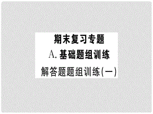 七年級數(shù)學上冊 解答題題組訓練（一）習題課件 （新版）新人教版