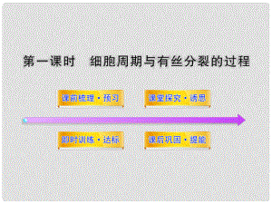 高中生物 第五章 細(xì)胞增殖、分化、衰老和凋亡 5.1.1 細(xì)胞周期與有絲分裂的過程課件 蘇教版必修1