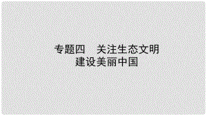 中考政治總復(fù)習(xí) 專題突破四 關(guān)注生態(tài)文明 建設(shè)美麗中國課件