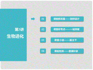 高考生物一輪復(fù)習(xí) 第2部分 遺傳與進(jìn)化 第三單元 生物的變異、育種與進(jìn)化 第3講 生物進(jìn)化課件