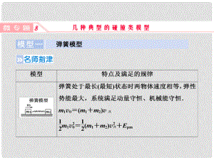 高考物理一輪復(fù)習(xí) 微專題8 幾種典型的碰撞類模型課件 新人教版