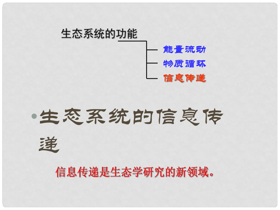 云南省峨山彝族自治县高中生物 第五章 生态系统及其稳定性 5.4《生态系统的信息传递》课件2 新人教版必修3_第1页