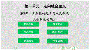 廣東省佛山市順德區(qū)八年級(jí)歷史下冊(cè) 第一單元 走向社會(huì)主義 第5課 工業(yè)化的起步與人民代表大會(huì)制度的確立課件 北師大版