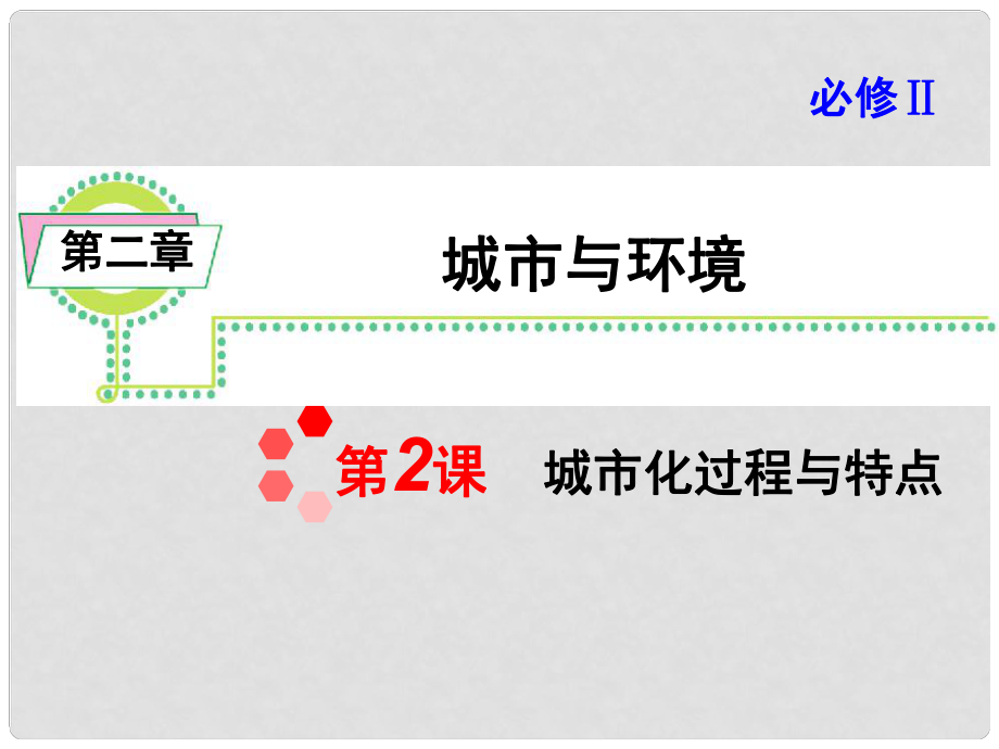 浙江省高考地理一輪復(fù)習(xí)導(dǎo)航課件：必修2第2章第2課城市化過程與特點(diǎn)課件 新人教版必修1_第1頁