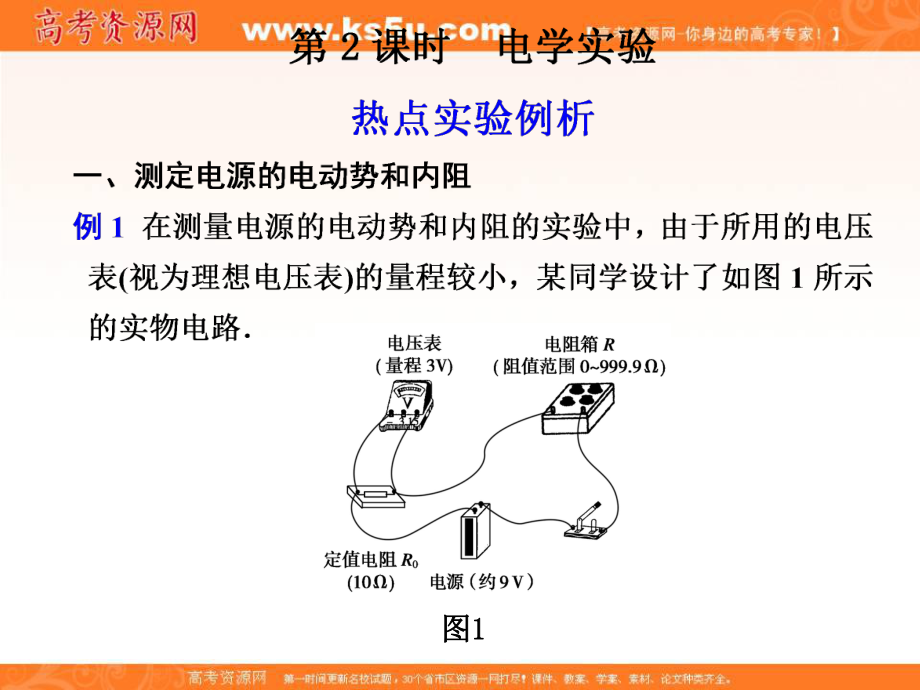 高考物理二輪 復(fù)習(xí)與增分策略 專題八 第2課時(shí) 電學(xué)實(shí)驗(yàn)課件_第1頁(yè)