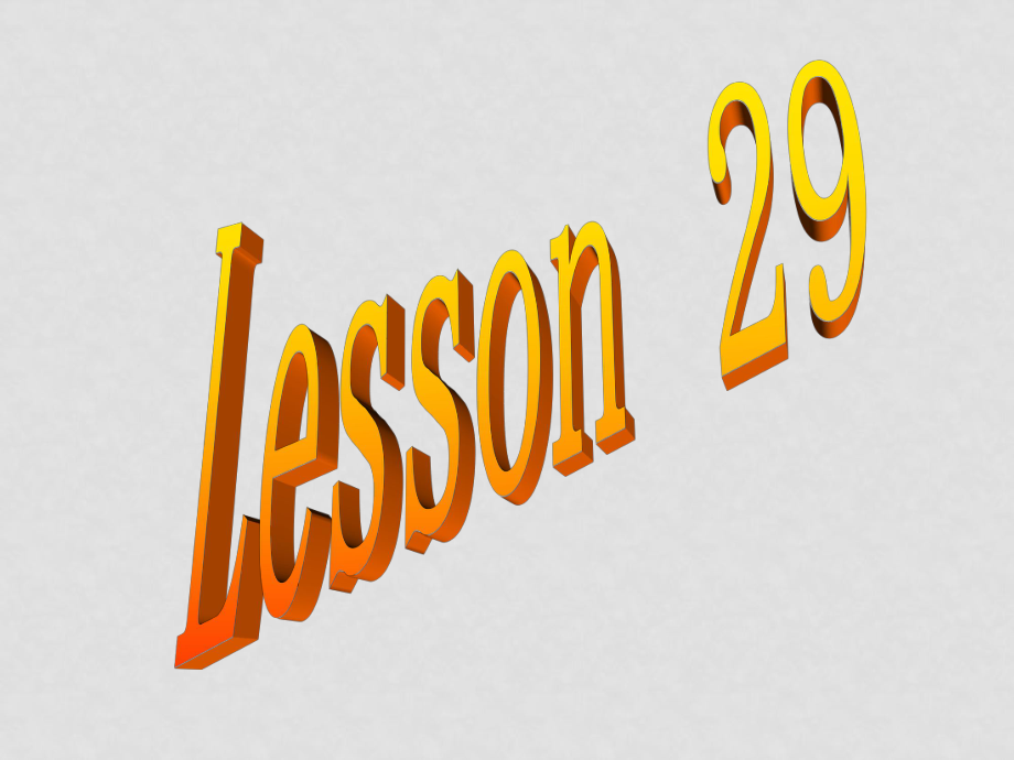 八年级英语上册Lesson29课件冀教版_第1页