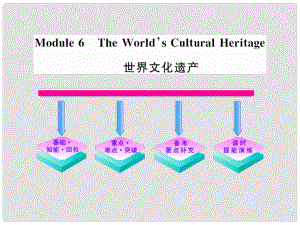 陜西省某二中高中英語(yǔ) Module 6 The World’s Cultural Heritage課件 外研版選修7