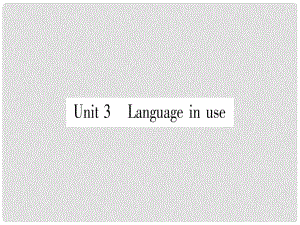 廣西北部灣經(jīng)濟(jì)區(qū)九年級(jí)英語(yǔ)下冊(cè) Module 8 My future life Unit 3 Language in use習(xí)題課件 （新版）外研版