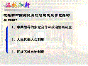 高一歷史 第21課 《民主政治建設(shè)的曲折發(fā)展》課件新人教必修1