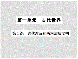 九年級(jí)歷史上冊(cè) 第1課 古代埃及和兩河流域文明課件 中華書局版