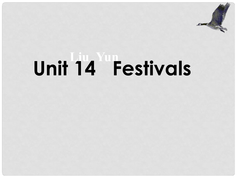 高一英語(yǔ)下Unit 14 Festivals課件_第1頁(yè)