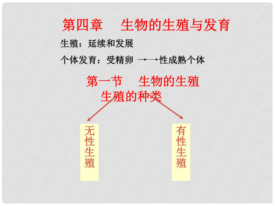 高中生物：《生殖的類型》課件舊人教版_第1頁